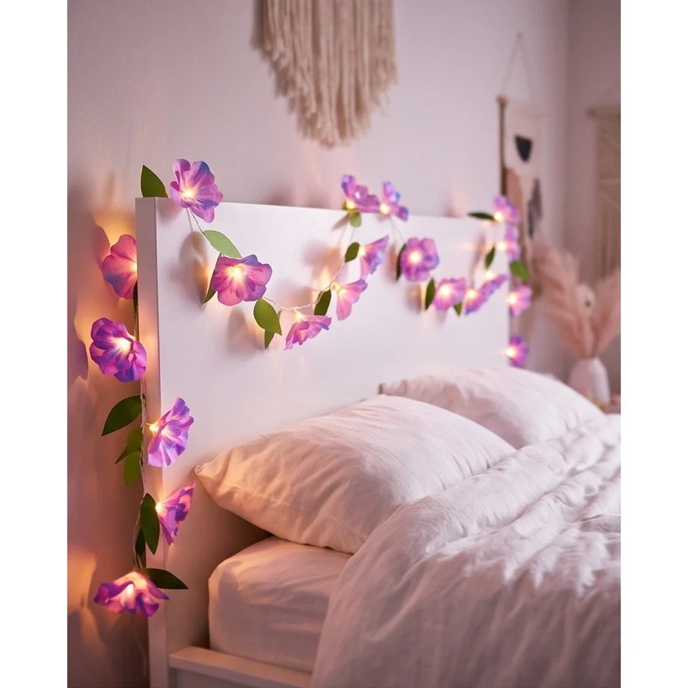 Crayola Signature Make Your Own Flower String Lights DIY Craft Kit Purple‎ LED